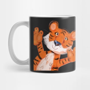 Happy tiger says hi Mug